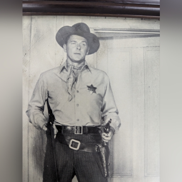 Ronald Reagan Framed B&W Photo from the movie "Law and Order 9"x7" - Picture 2 of 6